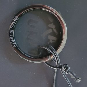 Brass and Unity Black Ring